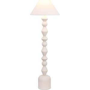image:imageSAFAVIEH Lighting Collection  Lanie White Washed Resin Floor Lamp 66Inch Tall Modern Standing Lamp with Empire Shade amp Rotary Switch FLL4145AWhite Washed