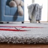 image:imageSAFAVIEH Carousel Kids Collection Area Rug  53 x 76 Light Grey amp Red NonShedding amp Easy Care Ideal for High Traffic Areas for Boys amp Girls in Playroom Nursery Bedroom CRK137FLight GreyRed