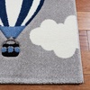image:imageSAFAVIEH Carousel Kids Collection Area Rug  53 x 76 Light Grey amp Red NonShedding amp Easy Care Ideal for High Traffic Areas for Boys amp Girls in Playroom Nursery Bedroom CRK137FLight GreyRed
