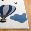 image:imageSAFAVIEH Carousel Kids Collection Area Rug  53 x 76 Light Grey amp Red NonShedding amp Easy Care Ideal for High Traffic Areas for Boys amp Girls in Playroom Nursery Bedroom CRK137FIvoryBlue