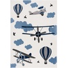 image:imageSAFAVIEH Carousel Kids Collection Area Rug  53 x 76 Light Grey amp Red NonShedding amp Easy Care Ideal for High Traffic Areas for Boys amp Girls in Playroom Nursery Bedroom CRK137FIvoryBlue