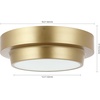 image:imageSAFAVIEH Lighting Collection Laius Gold Flush Mount LED Bulbs Included