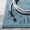 image:imageSAFAVIEH Courtyard Collection 8 x 11 Grey  Aqua CY8557 Indoor Outdoor Waterproof Easy Cleaning Patio Backyard Mudroom Area RugAquaNavy