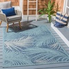 image:imageSAFAVIEH Courtyard Collection 8 x 11 Grey  Aqua CY8557 Indoor Outdoor Waterproof Easy Cleaning Patio Backyard Mudroom Area RugAquaNavy
