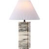 image:imageSAFAVIEH Couture Lighting  Mackenzie 25Inch Square Marble Table Lamp  Light Brown amp Black  Modern Slim Pillar Design  Ideal for Living Room Bedroom  LED Bulb Included CTL1080CCreamWhite