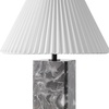 image:imageSAFAVIEH Couture Lighting  Mackenzie 25Inch Square Marble Table Lamp  Light Brown amp Black  Modern Slim Pillar Design  Ideal for Living Room Bedroom  LED Bulb Included CTL1080CLight GreyWhite