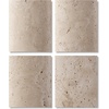 image:imageSAFAVIEH Couture Lighting Collection  Jillianna Travertine amp White Table Lamp Modern Cylinder Base LED Bulb Included CTL1095ATravertineWhite