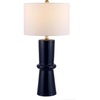 image:imageSAFAVIEH Lighting Collection Ellaria Modern Navy Blue Ceramic 31inch Bedroom Living Room Home Office Desk Nightstand Table Lamp Set of 2 LED Bulbs Included