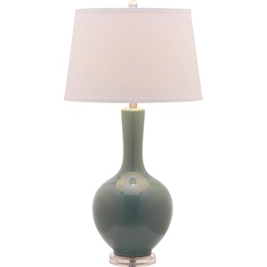 image:imageSafavieh Lighting Collection Blanche Gourd Teal and White Table Lamp Set of 2Teal  Set of 2