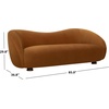 image:imageSAFAVIEH Couture  Jocelyne Sofa  Modern Curved Design  Dark Green Velvet amp Walnut  Ideal for Living Room Family Room 85 W x 368 D x 30 H SFV7519BBrownWalnut