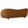 image:imageSAFAVIEH Couture  Jocelyne Sofa  Modern Curved Design  Dark Green Velvet amp Walnut  Ideal for Living Room Family Room 85 W x 368 D x 30 H SFV7519BBrownWalnut
