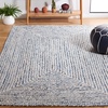 image:imageSAFAVIEH Braided Area Rug 6x9 Blue amp Ivory BRD260M