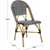 image:imageSafavieh Home Collection Hooper IndoorOutdoor Stacking Side Chairs  Yellow amp White  Set of 2Black  White