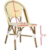 image:imageSafavieh Home Collection Hooper IndoorOutdoor Stacking Side Chairs  Yellow amp White  Set of 2Yellow  White