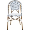 image:imageSafavieh Home Collection Hooper IndoorOutdoor Stacking Side Chairs  Yellow amp White  Set of 2Blue  White