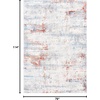 image:imageSAFAVIEH Amelia Collection Area Rug  9 x 12 Ivory amp Grey Modern Abstract Design NonShedding amp Easy Care Ideal for High Traffic Areas in Living Room Bedroom ALA448AIvoryRust
