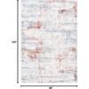 image:imageSAFAVIEH Amelia Collection Area Rug  9 x 12 Ivory amp Grey Modern Abstract Design NonShedding amp Easy Care Ideal for High Traffic Areas in Living Room Bedroom ALA448AIvoryRust