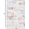 image:imageSAFAVIEH Amelia Collection Area Rug  9 x 12 Ivory amp Grey Modern Abstract Design NonShedding amp Easy Care Ideal for High Traffic Areas in Living Room Bedroom ALA448AIvoryRust