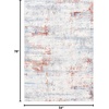 image:imageSAFAVIEH Amelia Collection Area Rug  9 x 12 Ivory amp Grey Modern Abstract Design NonShedding amp Easy Care Ideal for High Traffic Areas in Living Room Bedroom ALA448AIvoryRust