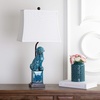 image:imageSAFAVIEH Lighting  Foo Dog 285Inch Ceramic Table Lamp Set of 2  Red  Sculpted Figure Design  Ideal for Living Room Bedroom Entryway Home Office  LED Bulbs Included LIT4137DSET2Blue  Set of 2