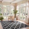 image:imageSAFAVIEH Washable Rug Outdoor Beach House Collection  53 x 76 Charcoal amp Grey NonShedding amp Easy to Clean Ideal for Patio Backyard Mudroom BHS268HCharcoalGrey