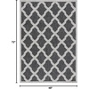 image:imageSAFAVIEH Washable Rug Outdoor Beach House Collection  53 x 76 Charcoal amp Grey NonShedding amp Easy to Clean Ideal for Patio Backyard Mudroom BHS268HCharcoalGrey
