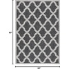 image:imageSAFAVIEH Washable Rug Outdoor Beach House Collection  53 x 76 Charcoal amp Grey NonShedding amp Easy to Clean Ideal for Patio Backyard Mudroom BHS268HCharcoalGrey
