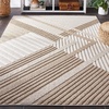 image:imageSAFAVIEH Washable Rug Outdoor Global Collection  8 x 10 Beige amp Light Beige NonShedding amp Easy to Clean Ideal for Patio Backyard Mudroom GLB220BBeigeLight Beige