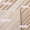 image:imageSAFAVIEH Washable Rug Outdoor Global Collection  8 x 10 Beige amp Light Beige NonShedding amp Easy to Clean Ideal for Patio Backyard Mudroom GLB220BBeigeLight Beige