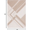 image:imageSAFAVIEH Washable Rug Outdoor Global Collection  8 x 10 Beige amp Light Beige NonShedding amp Easy to Clean Ideal for Patio Backyard Mudroom GLB220BBeigeLight Beige