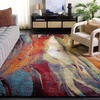 image:imageSAFAVIEH Area Rug 8x10  Glacier Collection  Large  Red amp Green Modern Abstract Design NonShedding amp Easy Cleaning Ideal for Living Room Bedroom Office Dining Space GLA126Q