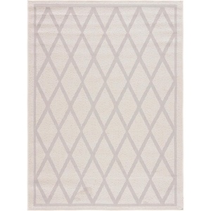 image:imageMartha Stewart x SAFAVIEH Outdoor Area Rug Collection  8 x 10 Ivory amp Light Grey Weather Resistant amp Washable Ideal for Patio Backyard Mudroom Deck Dining Space MSRO805AIvoryLight Grey