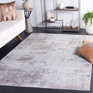 image:imageSAFAVIEH 6x9 Area Rug  Parker Collection  Grey amp Ivory Gold NonShedding amp Easy to Clean Ideal for Living Room Bedroom Dining Space PRK105FGreyIvory Gold