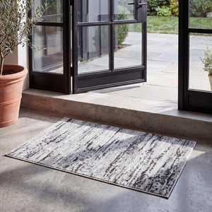 image:imageSAFAVIEH Amelia Collection Area Rug  6 x 9 Ivory amp Blue Modern Abstract Design NonShedding amp Easy Care Ideal for High Traffic Areas in Living Room Bedroom ALA768ALight GreyCharcoal