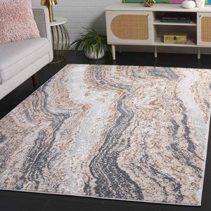 image:imageSAFAVIEH Washable Rug Outdoor Atrium Sisal Collection  5 x 76 Beige amp Dark Grey NonShedding amp Easy to Clean Ideal for Patio Backyard Mudroom AUA203BBeigeDark Grey