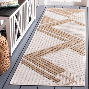 image:imageSAFAVIEH Washable Rug Outdoor Global Collection  8 x 10 Beige amp Light Beige NonShedding amp Easy to Clean Ideal for Patio Backyard Mudroom GLB220BBeigeLight Beige