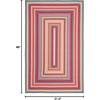 image:imageSAFAVIEH Braided IndoorOutdoor Washable Area Rug 5x8 Multi BRD316AMulti Color