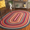 image:imageSAFAVIEH Braided IndoorOutdoor Washable Area Rug 5x8 Multi BRD316AMulti Color